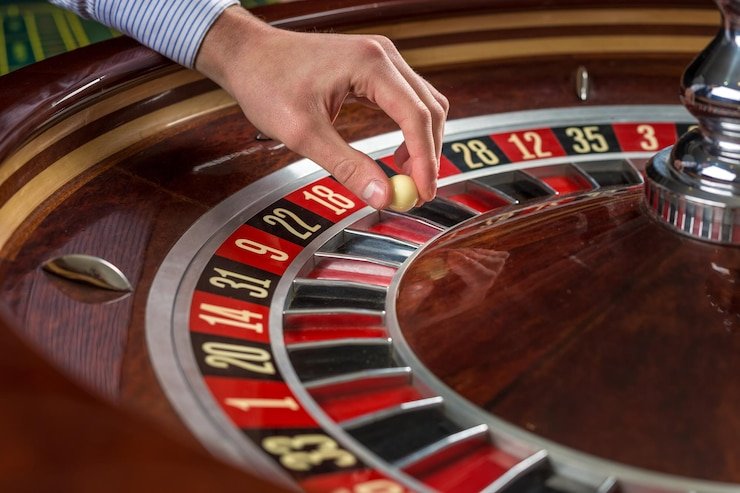 Baccarat: Banker, Player, and Tie betting layout mainslot369 Baccarat table with betting zones